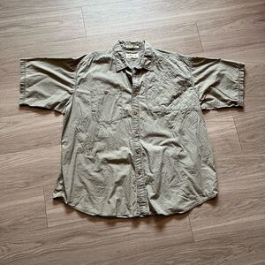 Orvis Olive Casual Button-Down Shirt